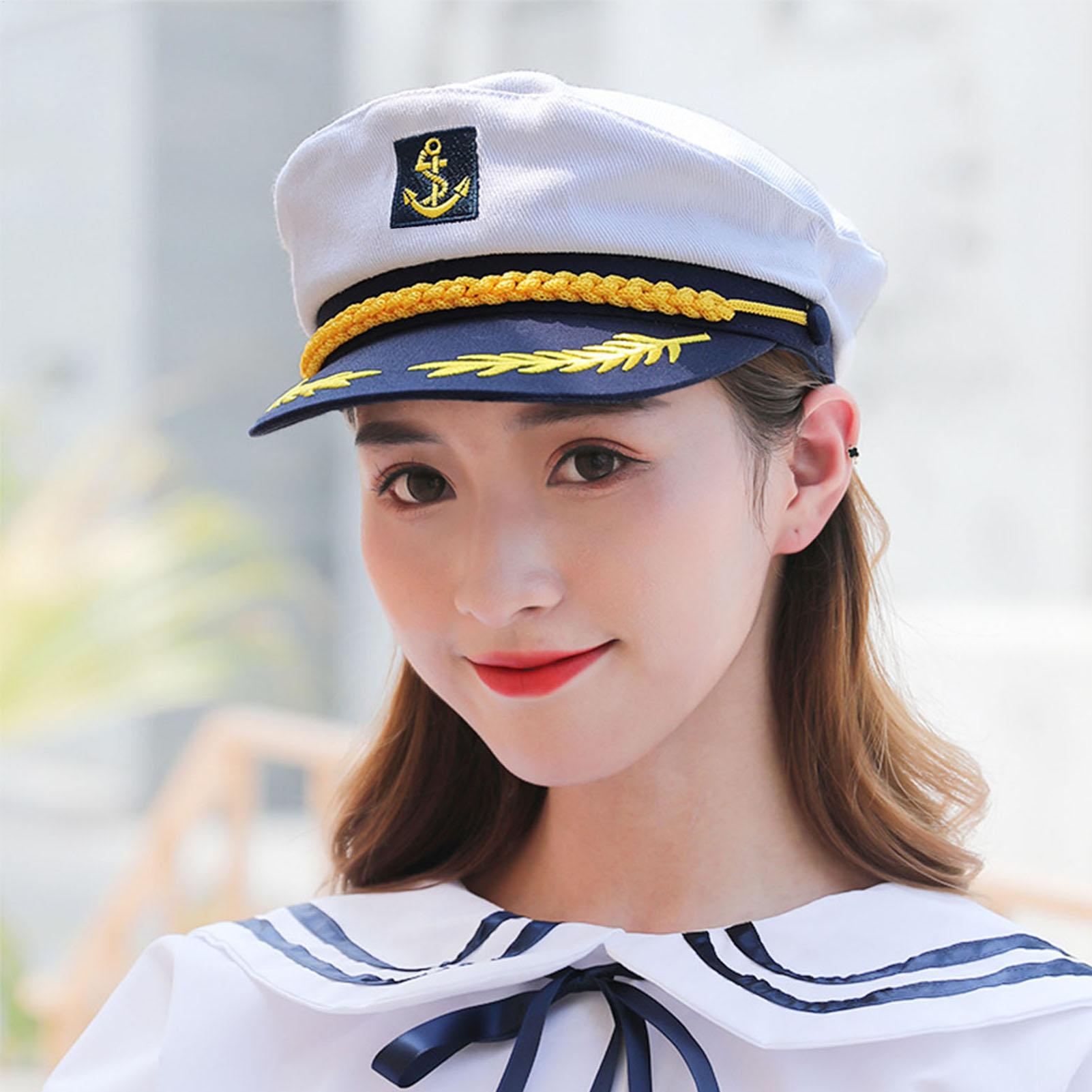 Adult Yacht-Sailor Captain Hat - Snapback Hat Flat recension och pris