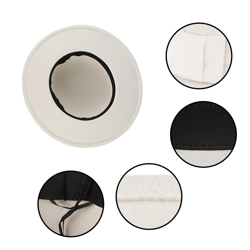 100% Wool White Autumn Winter  - Fedora Hat Wool recension och pris