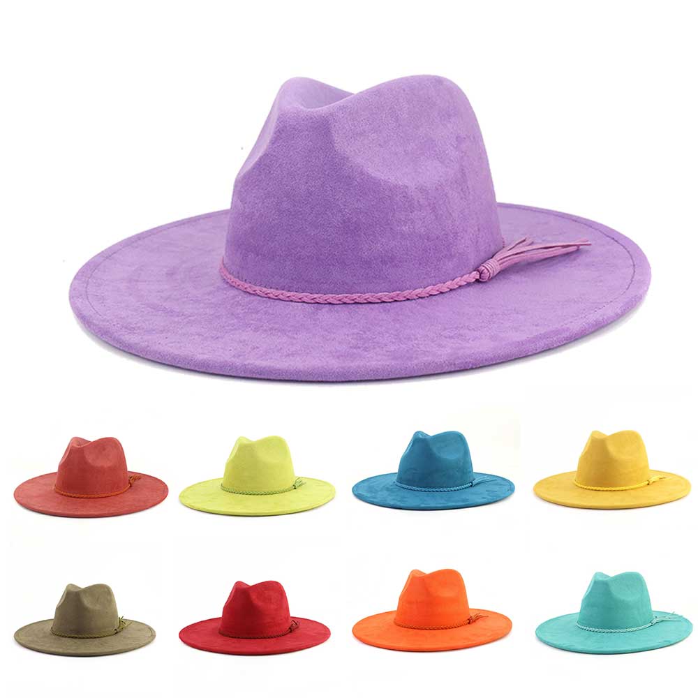 Vegan Suede Hat Teardrop shape - Fedora Hat Wool recension och pris